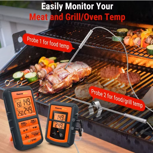 Termometru digital cu 2 sonde ThermoPro TP08C