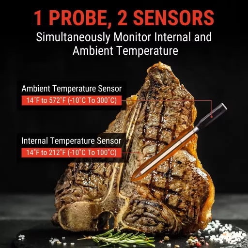 Termometru wireless cu 1 sondă Thermopro TP960 TempSpike pentru măsurarea temperaturii interne