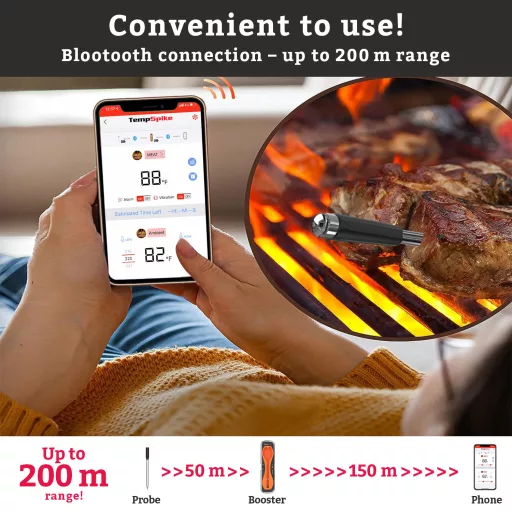 Termometru wireless cu 1 sondă Thermopro TP960 TempSpike pentru măsurarea temperaturii interne