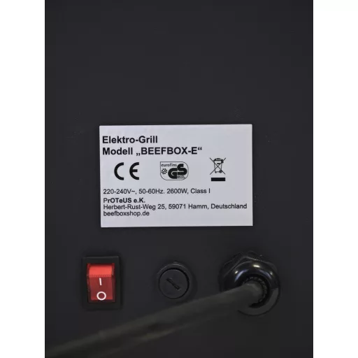 E-Beefbox Cuptor electric pentru fripturi negru 850 °C 2,6 kW