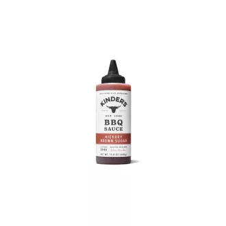 Sos BBQ cu zahăr brun și hickory Kinders (355 ml/448 g)