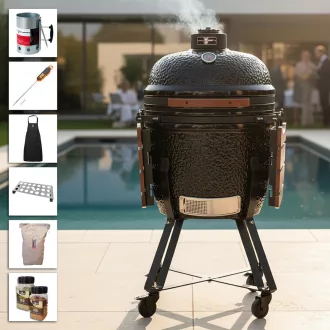 Grilldepot PRO grătar kamado 54 cm PACHET DE ÎNCEPUT