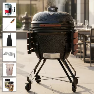 Grilldepot PRO grătar kamado 66 cm PACHET DE ÎNCEPUT