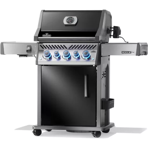 Napoleon Rogue 425 gázgrill hátsó+oldal infraégővel és nyársforgatóval
